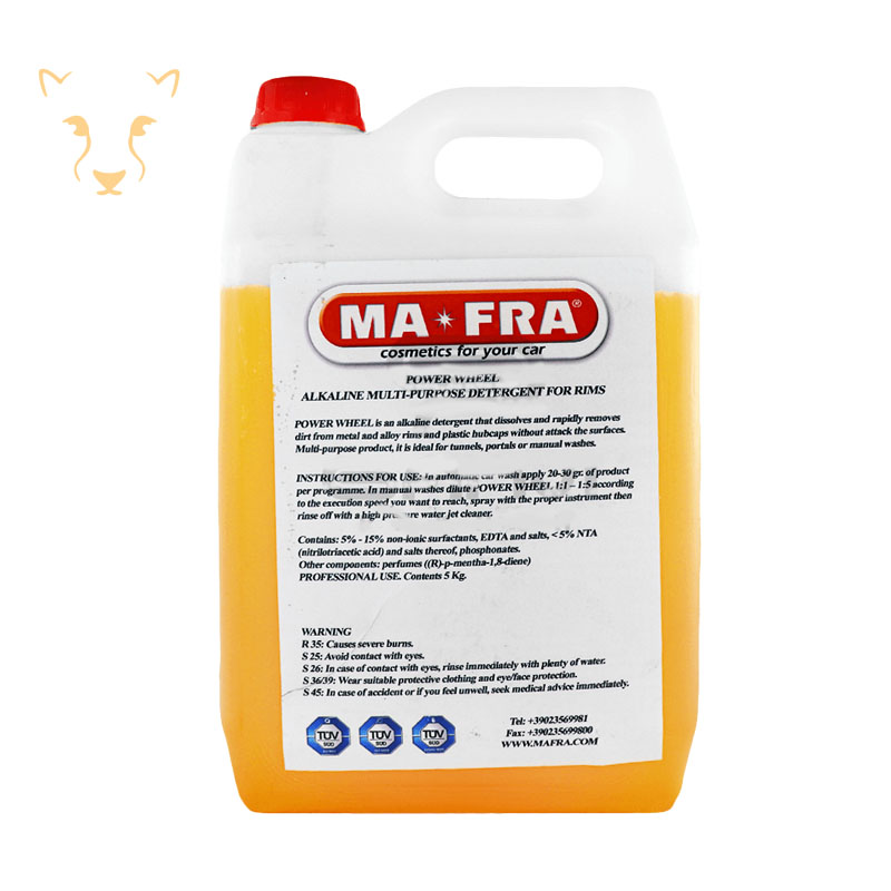 مایع رینگ شوی مفرا 5 کیلو تمیزکننده انواع رینگ خودرو Mafra
